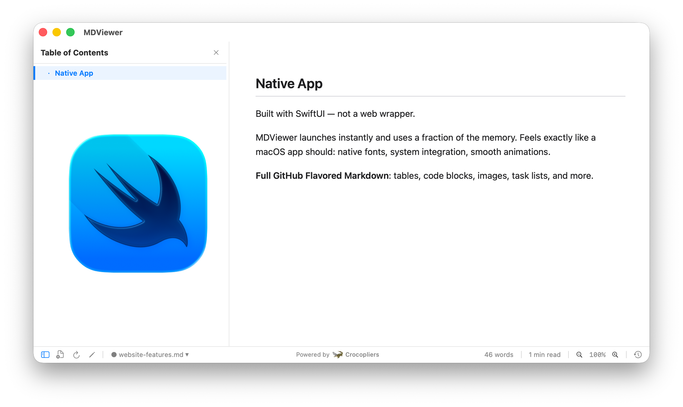 Native app performance
