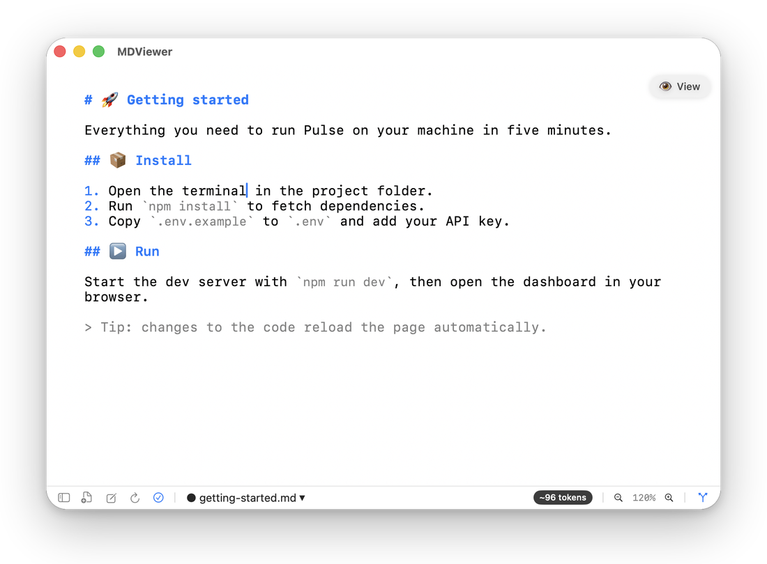 Inline Markdown editor in MDViewer with a typo just fixed